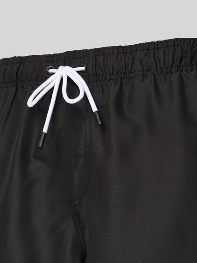 Shiwi Regular Fit Badehose mit Label-Patch Modell 'Mike' Black 2