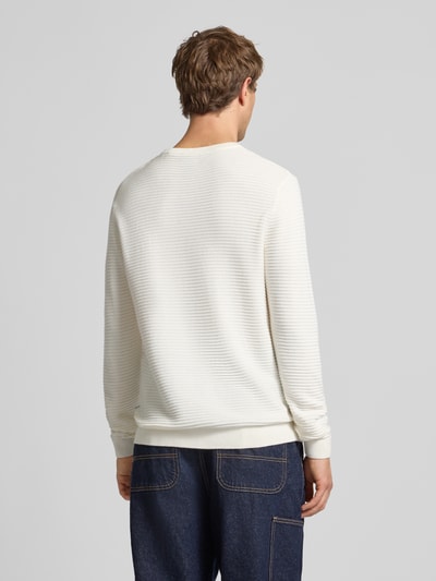 Jack & Jones Strickpullover mit Rundhalsausschnitt Modell 'OTTO' Offwhite 5