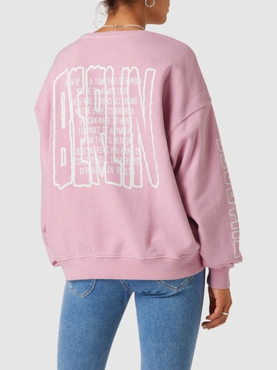 REVIEW Sweatshirt mit Statement-Prints Hellrosa 5