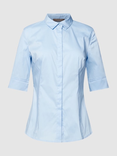 Christian Berg Woman Selection Bluse mit verdeckter Knopfleiste Hellblau 2