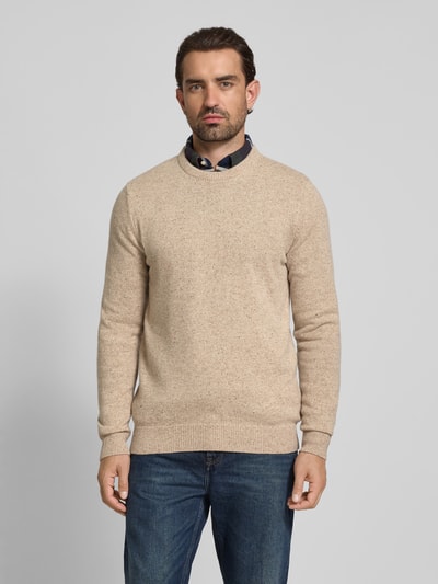 Barbour Regular fit gilet van een mix van wol en linnen met zijde Beige - 4