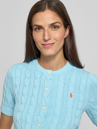 Polo Ralph Lauren Cardigan met kabelpatroon en 1/2-mouwen Blauw - 3