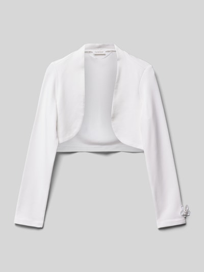 Weise Blazer mit offener Vorderseite Weiss 1