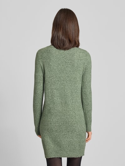 Vero Moda Flatteuze gebreide jurk met ronde hals, model 'DOFFY' Olijfgroen - 5