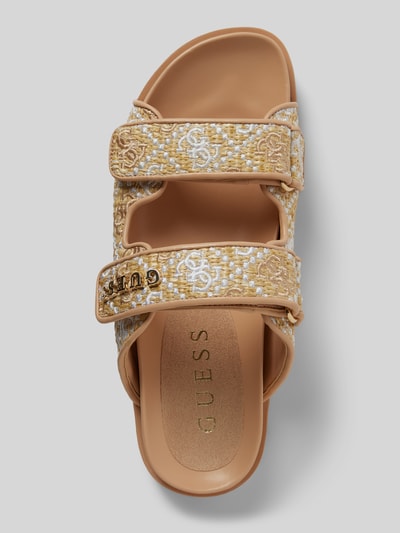 Guess Slides mit Label-Applikation Modell 'FADELIZZ' Beige 3