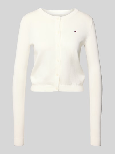 Tommy Jeans Regular fit cardigan van katoen Offwhite - 2