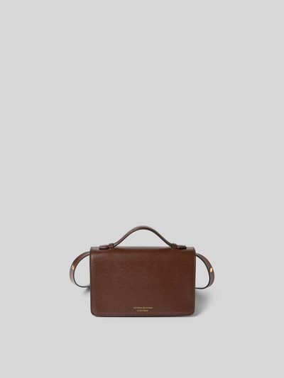 Victoria Beckham Henkeltasche mit Label-Detail Dunkelbraun 4