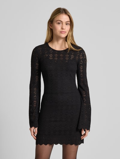 Guess Mini-jurk met trompetmouwen, model 'BRIDGETTE MINI' Zwart - 4