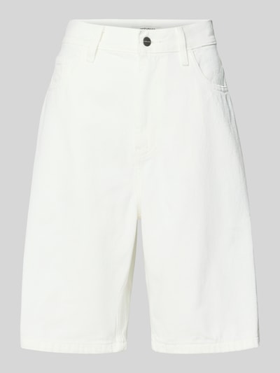 Carhartt Work In Progress Loose Fit Jeansshorts im 5-Pocket-Design Modell 'Brandon' Weiss 1