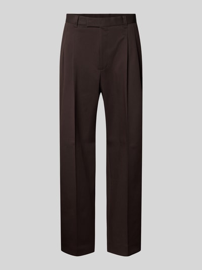Productfoto, Relaxed Fit wijdte heren broek van katoenmix model 'C-PAT-BB-DPL' van BOSS in effen kleuren met twill textuur
