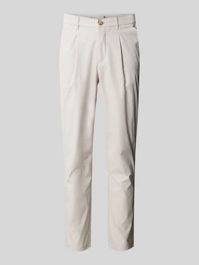 Colours & Sons Tapered Fit Chino mit Bundfalten Offwhite 1