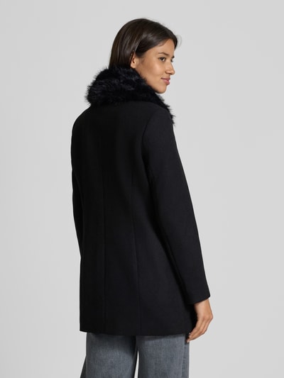 Vero Moda Regular Fit Mantel mit Kunstpelz-Kragen Modell 'AUTUMN' Black 5