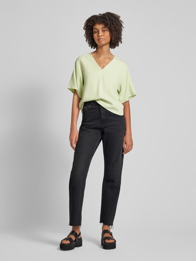 Marc O'Polo Denim Blouseshirt met V-hals Lichtgroen - 1