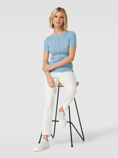 Polo Ralph Lauren Gebreide pullover met kabelpatroon Rookblauw - 1