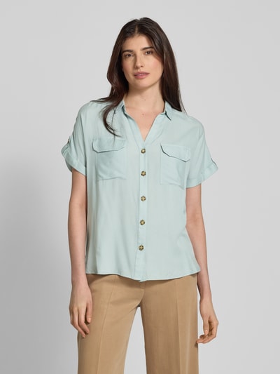 Vero Moda Regular Fit Hemdbluse mit Brusttaschen Modell 'BUMPY' Schilf 4