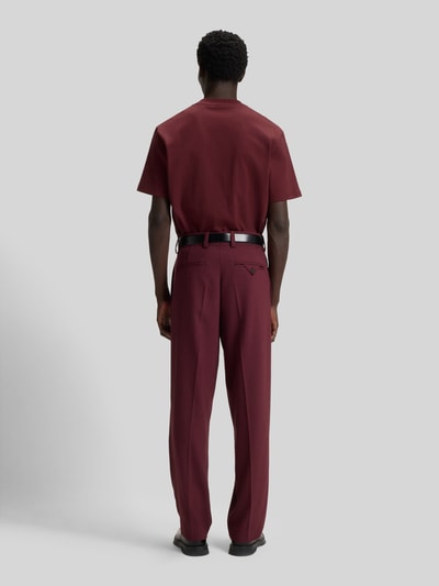 HUGO Relaxed Fit T-Shirt aus reiner Baumwolle Modell 'DAPOLINO' Bordeaux 5