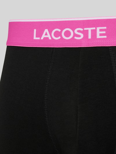 Lacoste Bokserki z elastycznym paskiem z logo w zestawie 3 szt. Mocnoróżowy 2