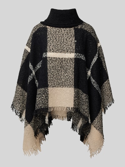 Zero Poncho mit Stehkragen Black 2