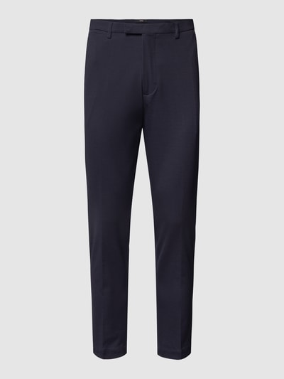 Cinque Broek met labelapplicatie, model 'Beppe' Marineblauw - 2