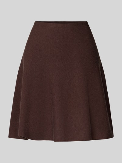 Tom Tailor Denim Spódnica mini rozkloszowana z mieszanki wiskozy Czekoladowy melanż 2