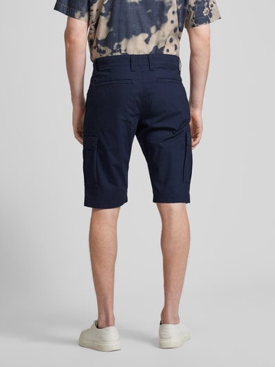 s.Oliver BLACK LABEL Straight leg cargobroek met cargozakken Marineblauw - 5