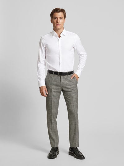 BOSS Slim Fit Business-Hemd mit Kentkragen Weiss 1