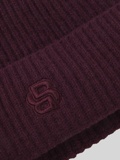 BOSS Beanie aus Woll-Kaschmir-Mix Modell 'LEAH' Bordeaux 4