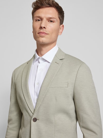 SELECTED HOMME Marynarka o kroju slim fit z kieszeniami z patką model ‘SLIMAITOR’ Jasnozielony 3