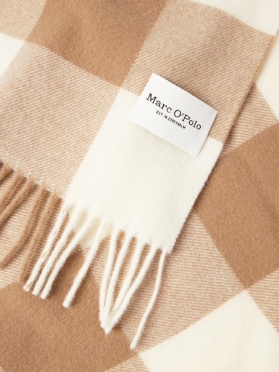 Marc O'Polo Wollschal mit Karomuster Beige 2