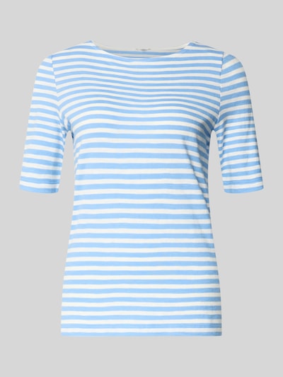 s.Oliver RED LABEL Relaxed Fit T-Shirt aus reiner Baumwolle Bleu 2