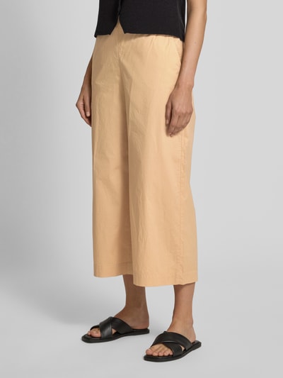 Raffaello Rossi Kuloty z szeroką nogawką i elastycznym pasem model ‘JOLIE’ Camel 4