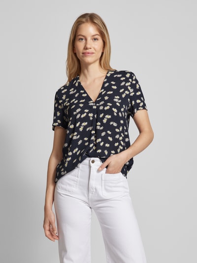 Esprit Blouse met all-over motief Marineblauw - 4