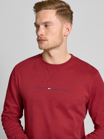 Tommy Hilfiger Sweatshirt met labelprint Rood - 3