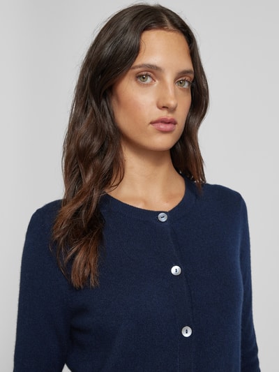 Christian Berg Woman Cardigan mit durchgehender Knopfleiste Dunkelblau 3