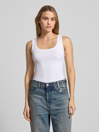 OPUS Tanktop aus Baumwoll-Elasthan-Mix Weiss 4