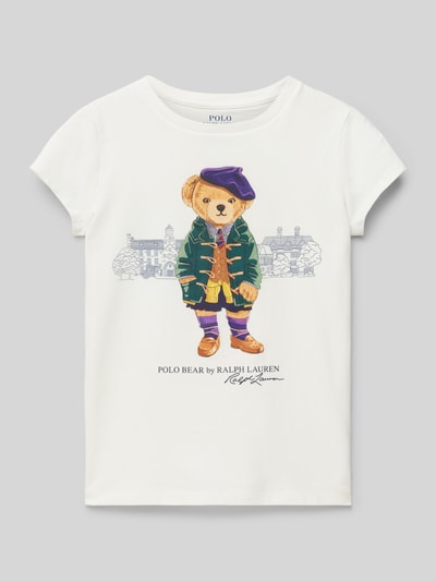 Polo Ralph Lauren Teens T-shirt met motiefprint Wit - 1