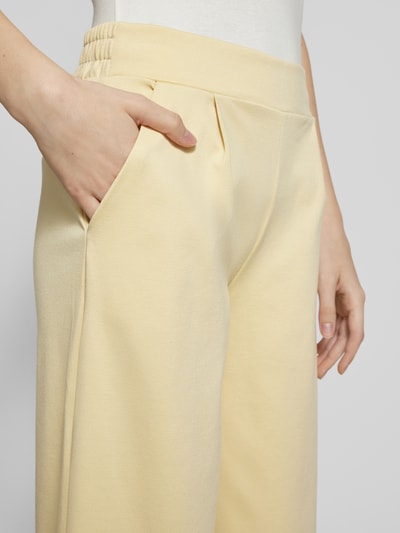 ICHI Culotte met elastische band, model 'Kate' Lichtgeel - 3