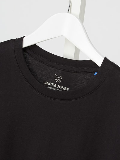 Jack & Jones T-shirt z bawełny bio  Czarny 2