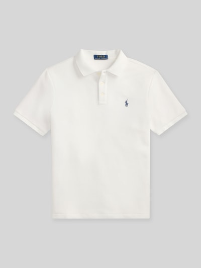 Polo Ralph Lauren Koszulka polo z mieszanki bawełny Biały 2
