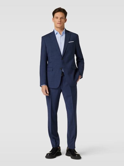 JOOP! Collection Modern fit pantalon met persplooien, model 'Brad' Marineblauw - 1