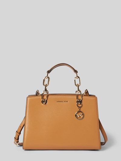 MICHAEL Michael Kors Handtas met labelapplicaties, model 'CYNTHIA' Beige - 2