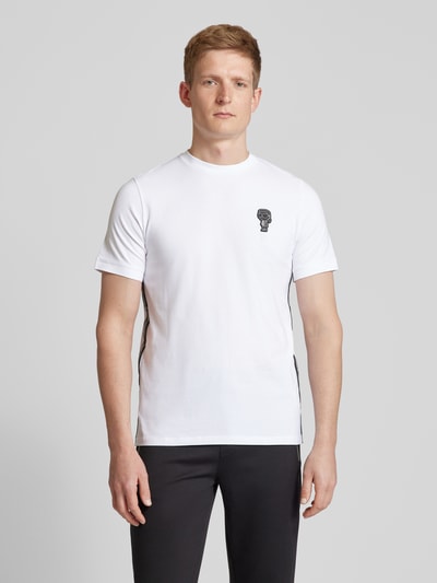 Karl Lagerfeld T-Shirt mit Label-Badge Weiss 4