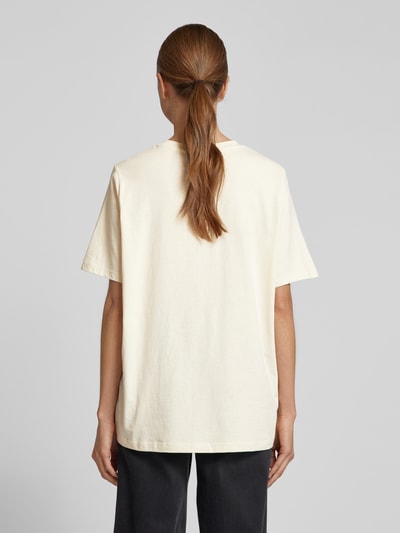 Vero Moda Loose Fit T-Shirt mit Statement Print Modell 'VALERIE' Offwhite 5