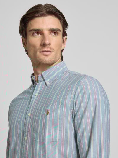 Polo Ralph Lauren Custom Fit Freizeithemd mit Button-Down-Kragen Gruen 3