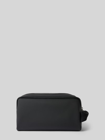 Produktfoto, Kulturbeutel mit Logo-Patch Modell 'Classic Toilet Kit' von Lacoste, Herren kosmetyczka, czarny kolor, faktura matowa