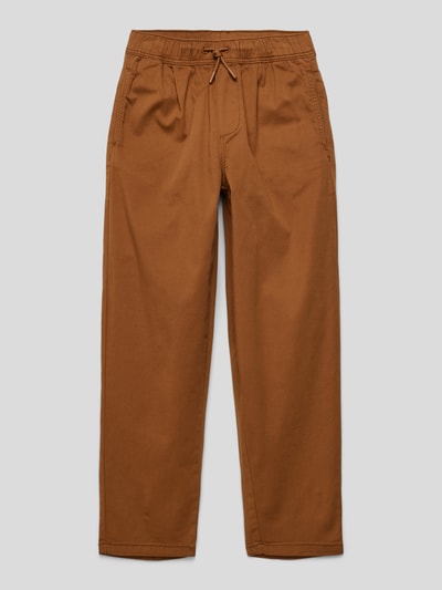 s.Oliver RED LABEL Stoffen broek met elastische band Camel - 1