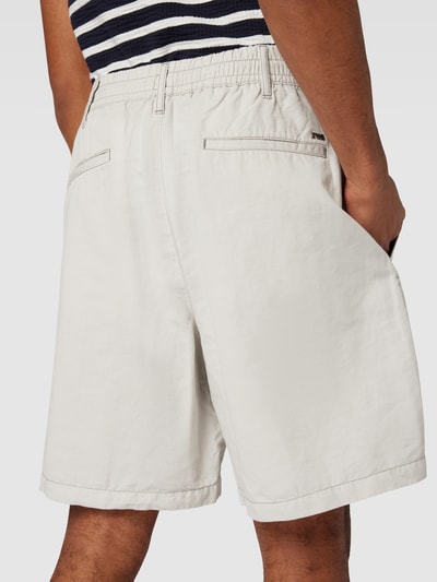 Emporio Armani Regular Fit Bermudas mit Tunnelzug Hellgrau 3