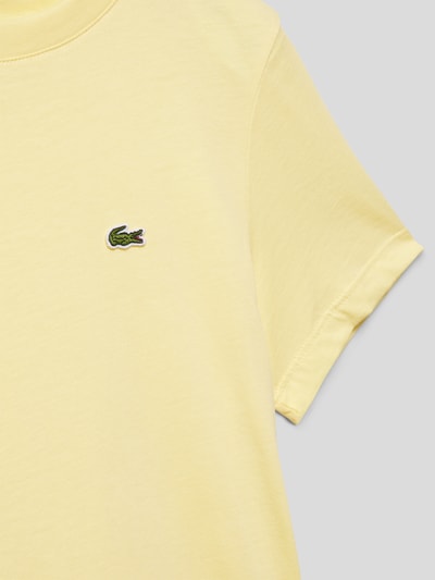 Lacoste T-Shirt mit Logo-Stitching Hellgelb 2