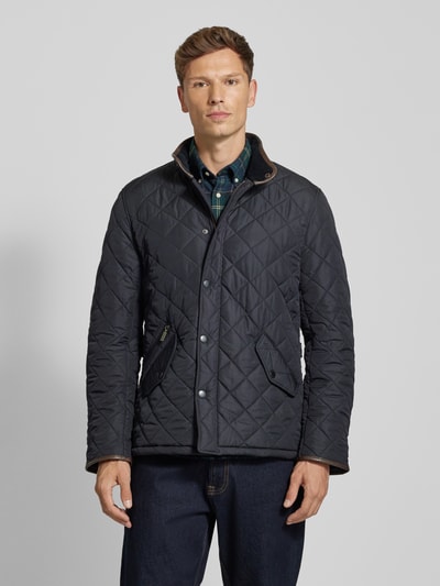 Barbour Steppjacke mit Stehkragen Marine 4