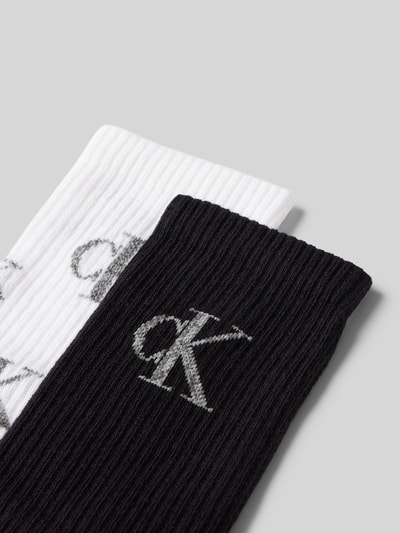 Calvin Klein Jeans Socken mit elastischem Rippenbündchen im 2er-Pack Weiss 2